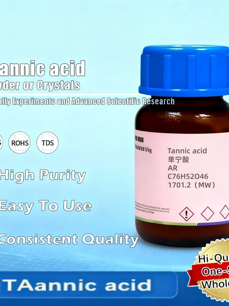 Tannic Acid Laboratoriumreagens voor onderzoek en wetenschappelijke experimenten Toepassingen Origineel product - afbeelding 2