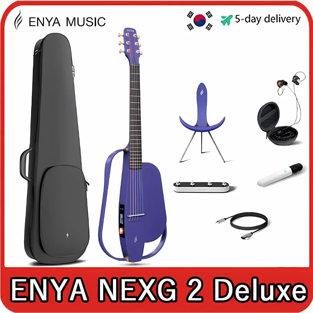 

Enya NEXG 2 Basic Acoustic-ElectricGuitarCarbon Fiber Travel Guitar Smart Acustica Electric Guitarra for Adultswith 50WWireless