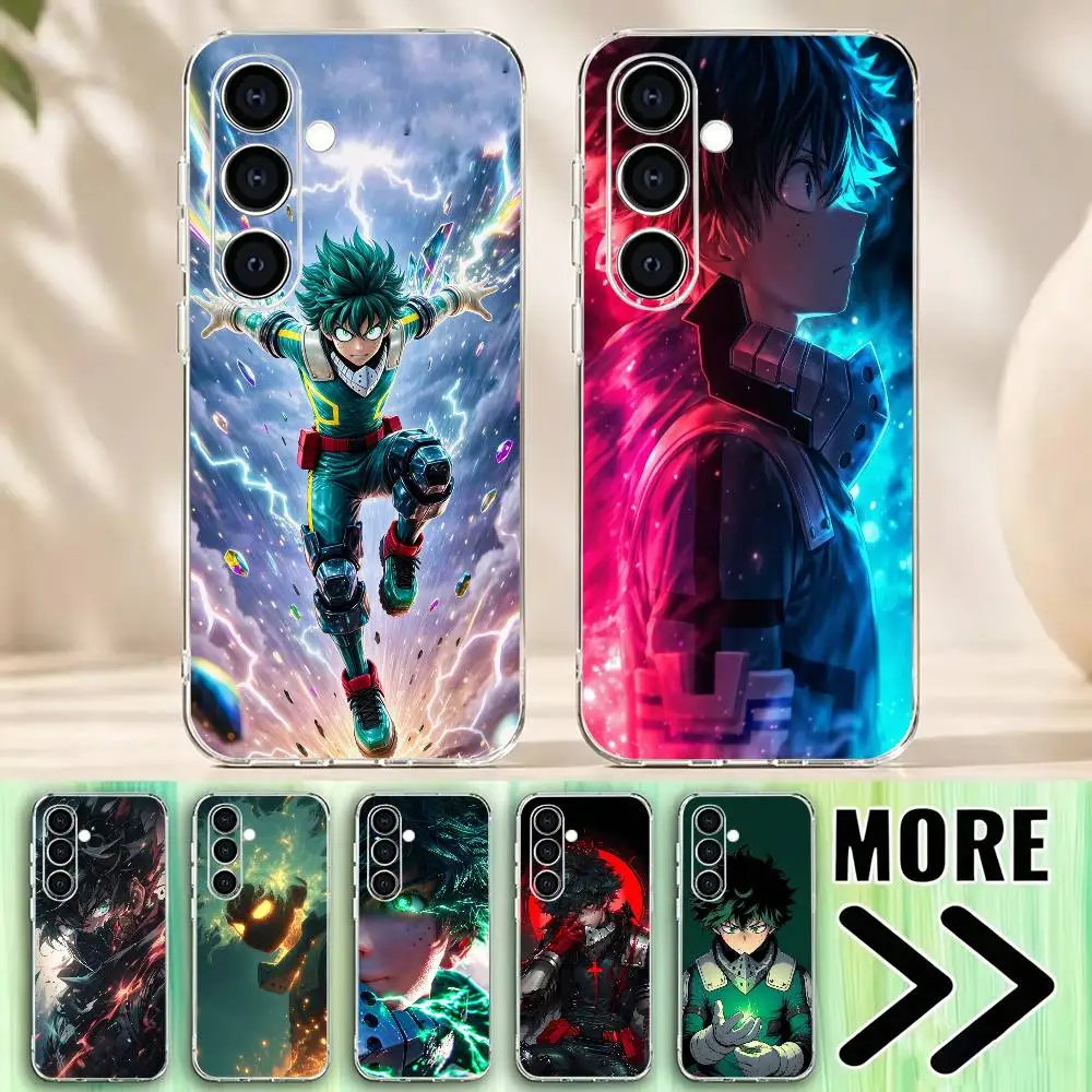 Insane anime M-My Hero Academia Izuku Phone Case Transparent Soft Case For Samsung A73,A72,A71,A70,A51,A52,A53