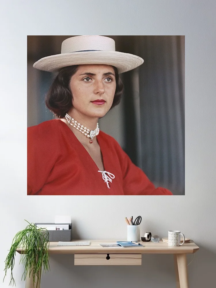 Slim Aarons 'Ursula Pacelli', Print Art Canvas Poster, Living Room, Home Wall Decor Picture