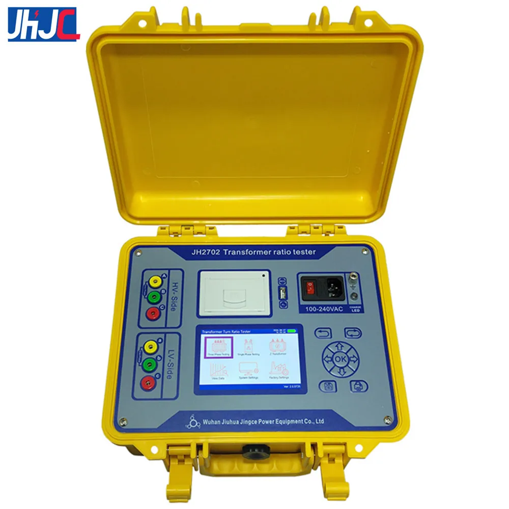 Portable Three Phase TTR Transformer PT CT DC Resistance Turns Turn Ratio Tester Test Kit Meter Good Price With Built-in Battery