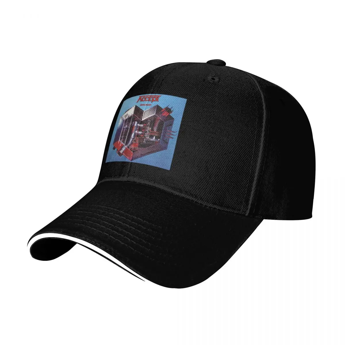 Accept metal heart Baseball Cap Quick Dry Performance Cotton Twill Breathable Contrast Two Tone Brim