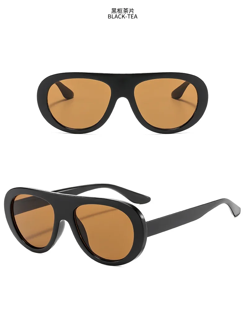 Mode Übergroßen Hip Hop Sonnenbrille Männer Frauen Shades Marke Designer Gläser Trend Männlich Punk Brillen Weibliche UV400 – Detail 6