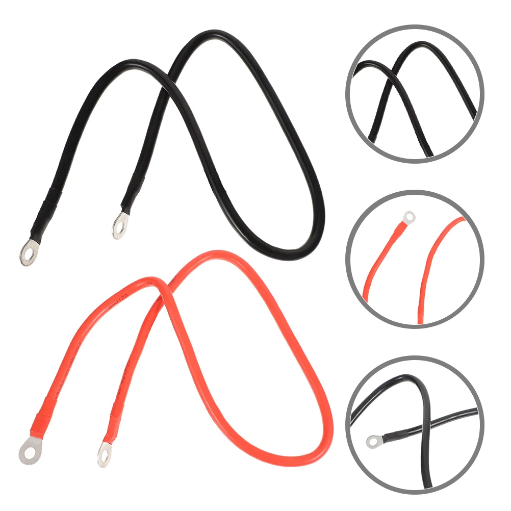 

Black Red Pair High Conductivity Automotive Cables for Car Boat Solar RV Motorcycle Wiring Truck Batteries Accessories