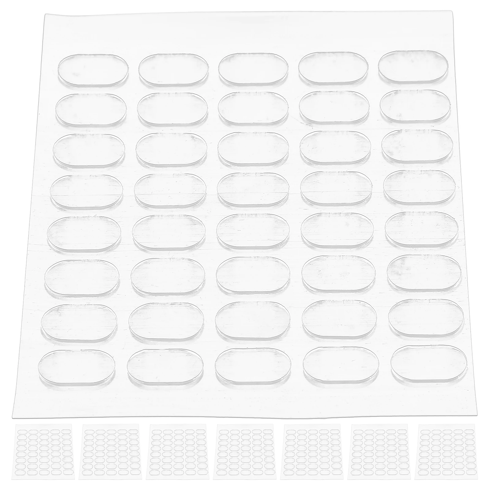 

10 Sheets 8mm x 13mm Nail Art Double Sided Adhesive Tabs Invisible Paste Stickers for Press On Nails Salon Display Essential