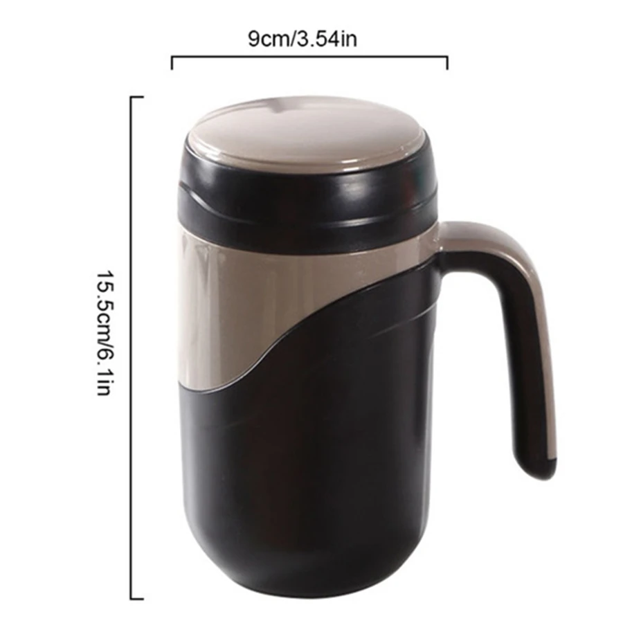 Ceramic Cup Vacuum Flask Cup Leakproof Insulated Bottle Mug Home Office Tea Cup Coffee Mug with Handle 380Ml