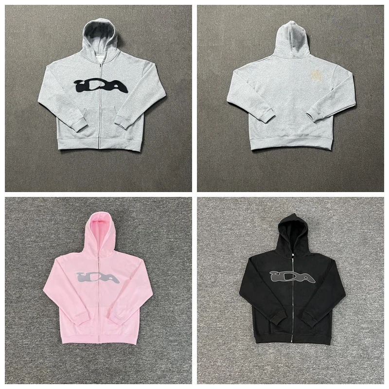 

Худи Tagkita ex на молнии с вышивкой, повседневная уличная одежда, толстовка с капюшоном, модная, универсальная, для мужчин и женщин