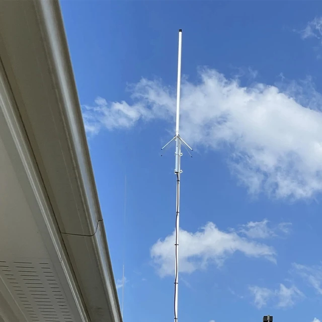 Zewnętrzna dookólna antena SO-239 z włókna szklanego UHF/VHF do wzmacniacza 144/435 MHz, transceivera zofeng Ham