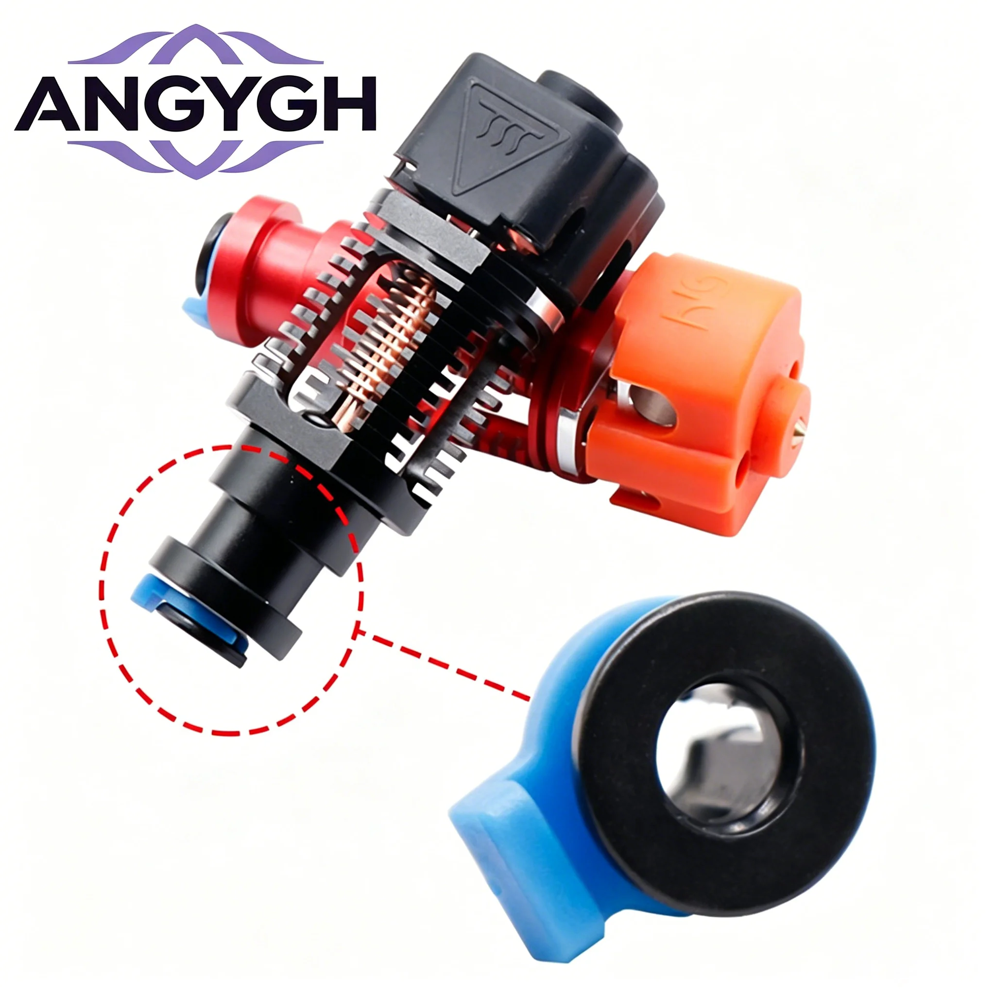 Latest metal V6 heatsink tubing clamps, fixtures, 4mm collet extruder, 3D printer parts, pneumatic quick connectors