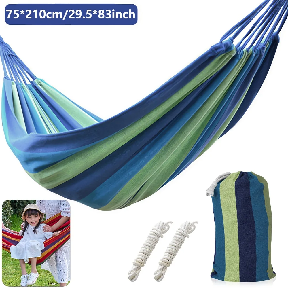 150-300KG Outdoor Hammock Children Boys Girls Portable Tree Hanging Bed Swing Chair for Garden Camping Beach Yard Travel