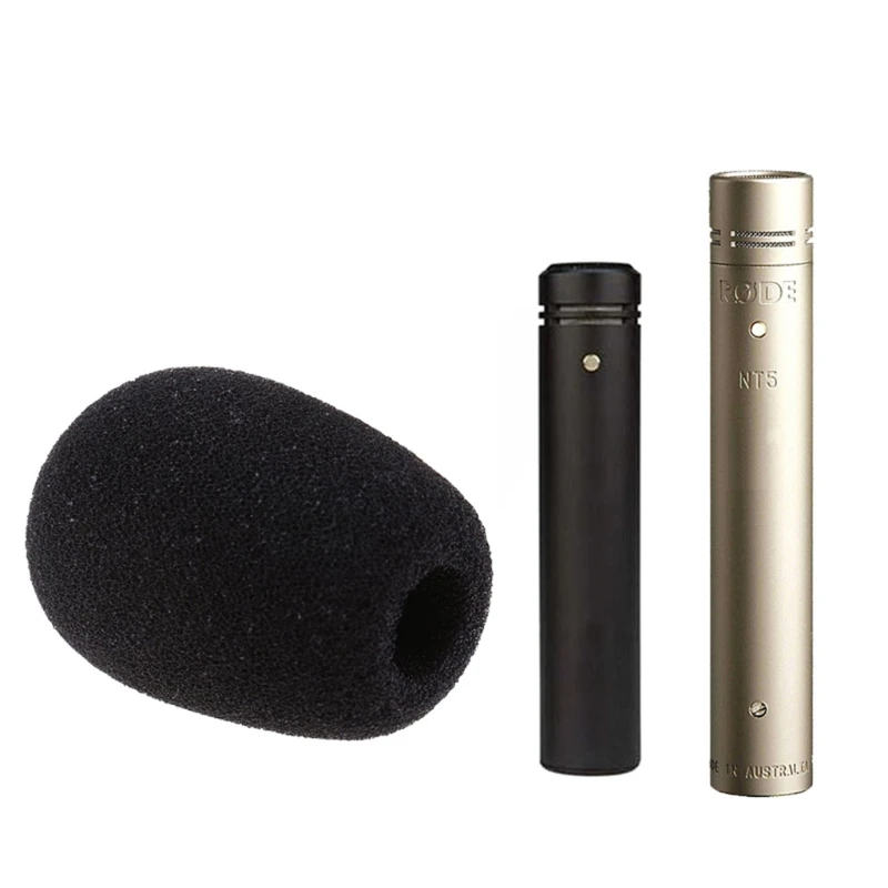 Cobertura de espuma mic pára-brisas filtro para rode m5 nt5 nt6 nt55 microfone portátil espuma capa