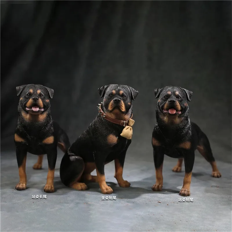 Mr.Z 1:6 Scale Animal Figure Doll Rottweiler Loyal Police Dog Model For 12Inch Action Figure Scenes Decor Desktop Toy Ornaments