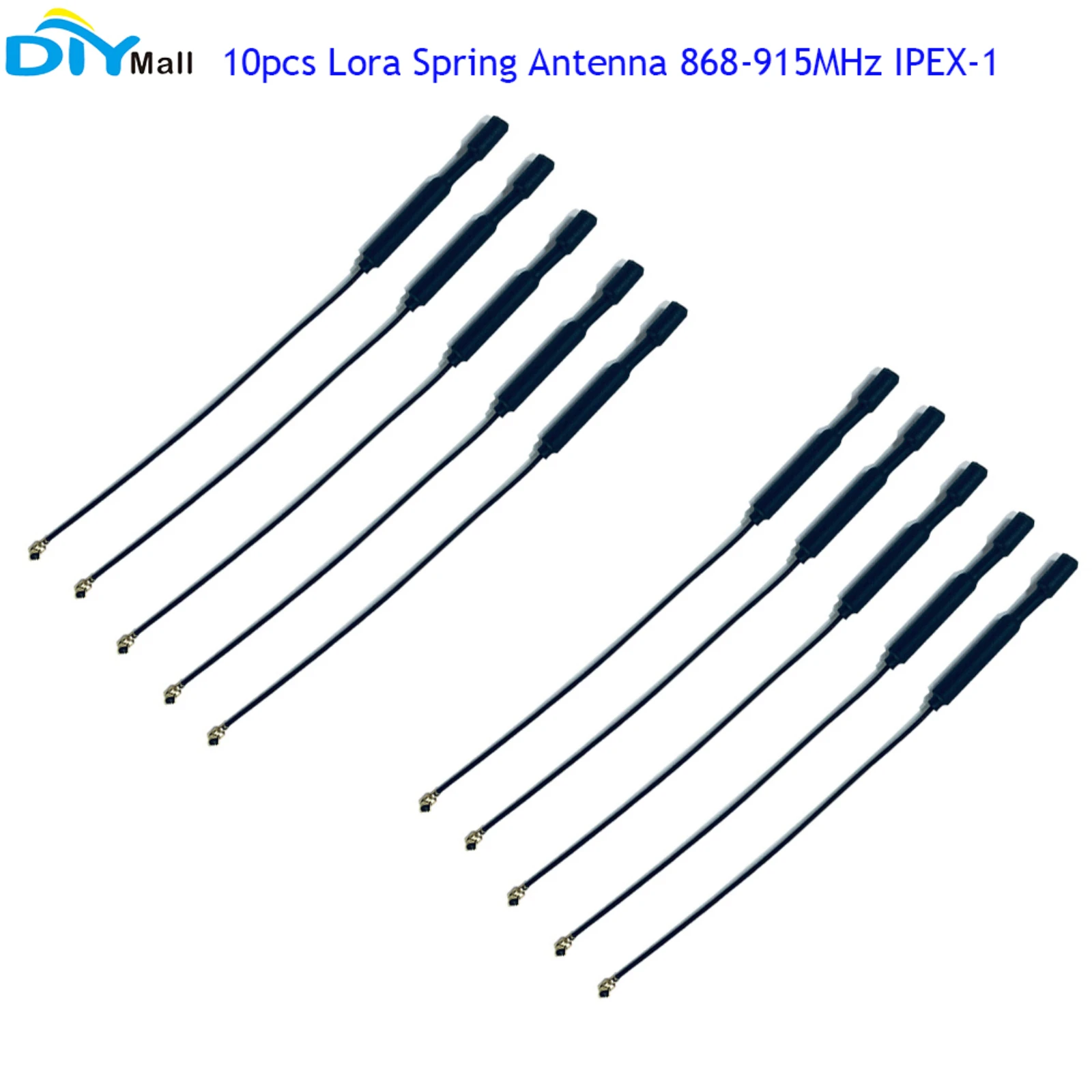 Lora Spring Antenna 868-915MHz IPEX-1 Interface Built-in Copper Pipe 2dBi Gain 10cm for IoT Devices ESP32 Lora OLED Board