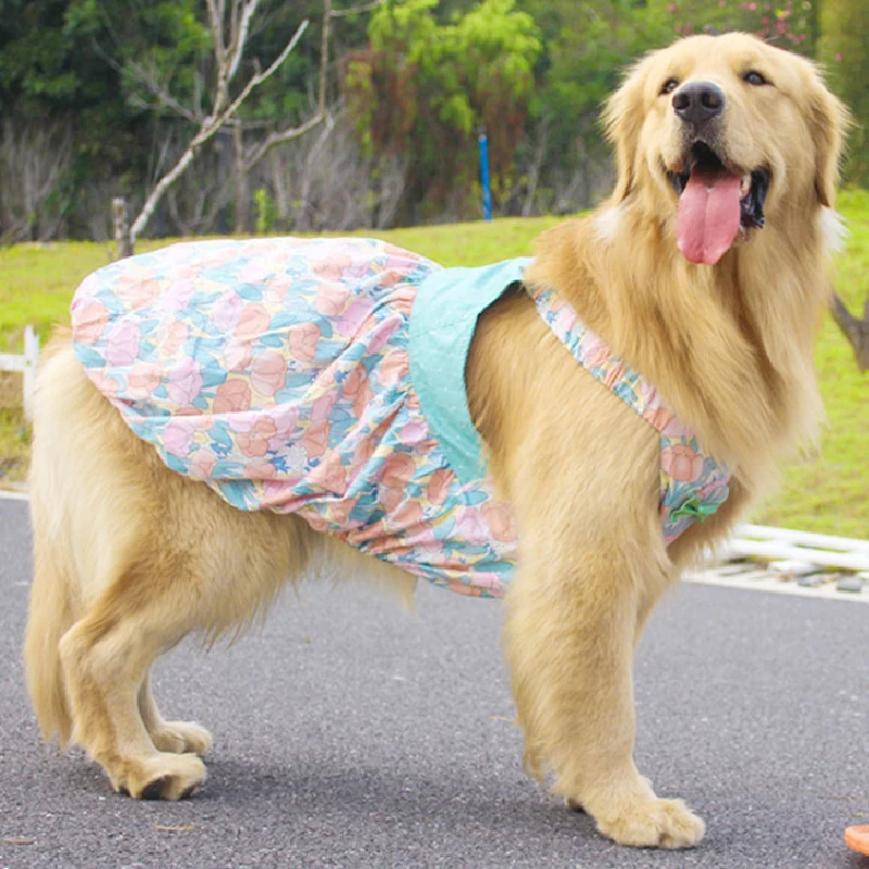 Vestido de verano para perro Corgi galés, ropa para mascotas, Poodle, Corgi, Border, Collie, samoyedo, Husky, Labrador, Golden Retriever, ropa para perros grandes, 9XL