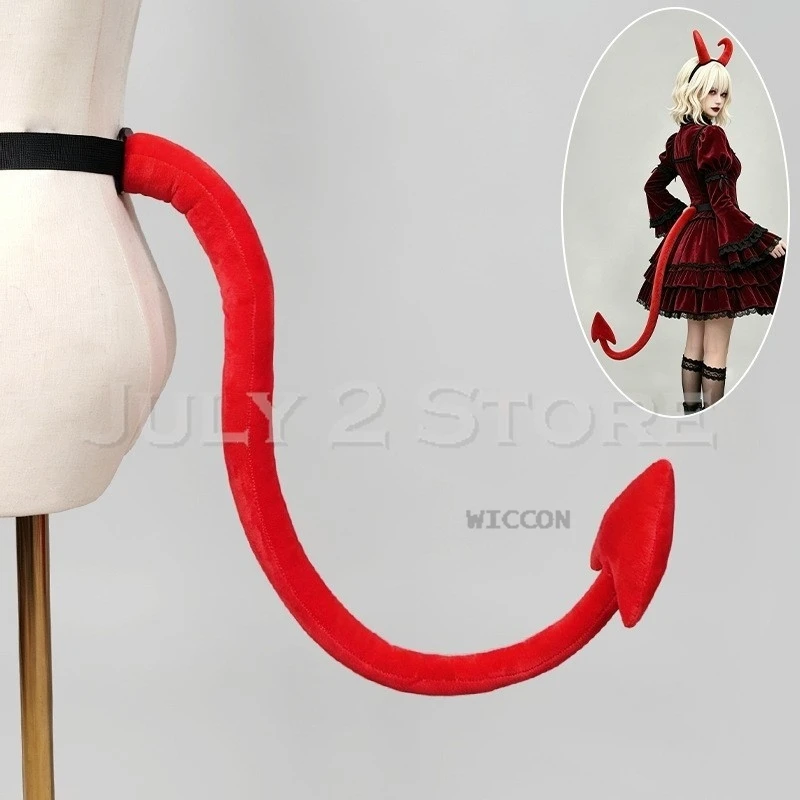 For Halloween Bat Demon Tail Cosplay Prop Gothic Vampire Lolita Devil Furry Tail Accessory  Party Comic‑Con Fancy Dress - view 4