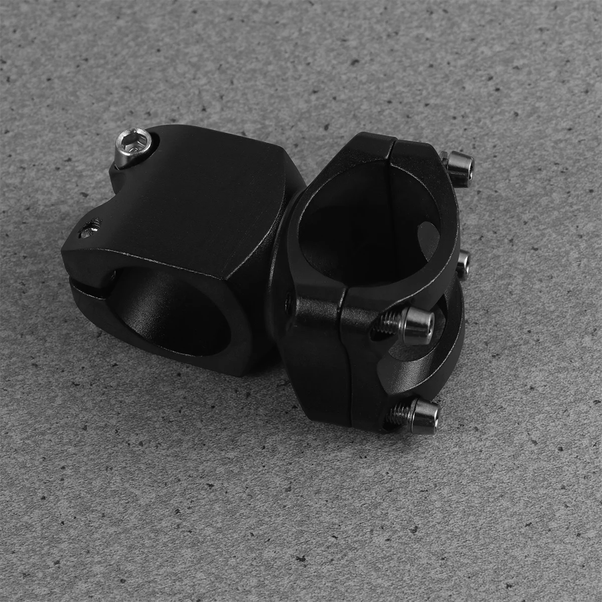 

Bike Handlebar Stem 31.8mm Black Aluminum Riser Mount Strong Lightweight Design Wear Resistant for Mountain Biking