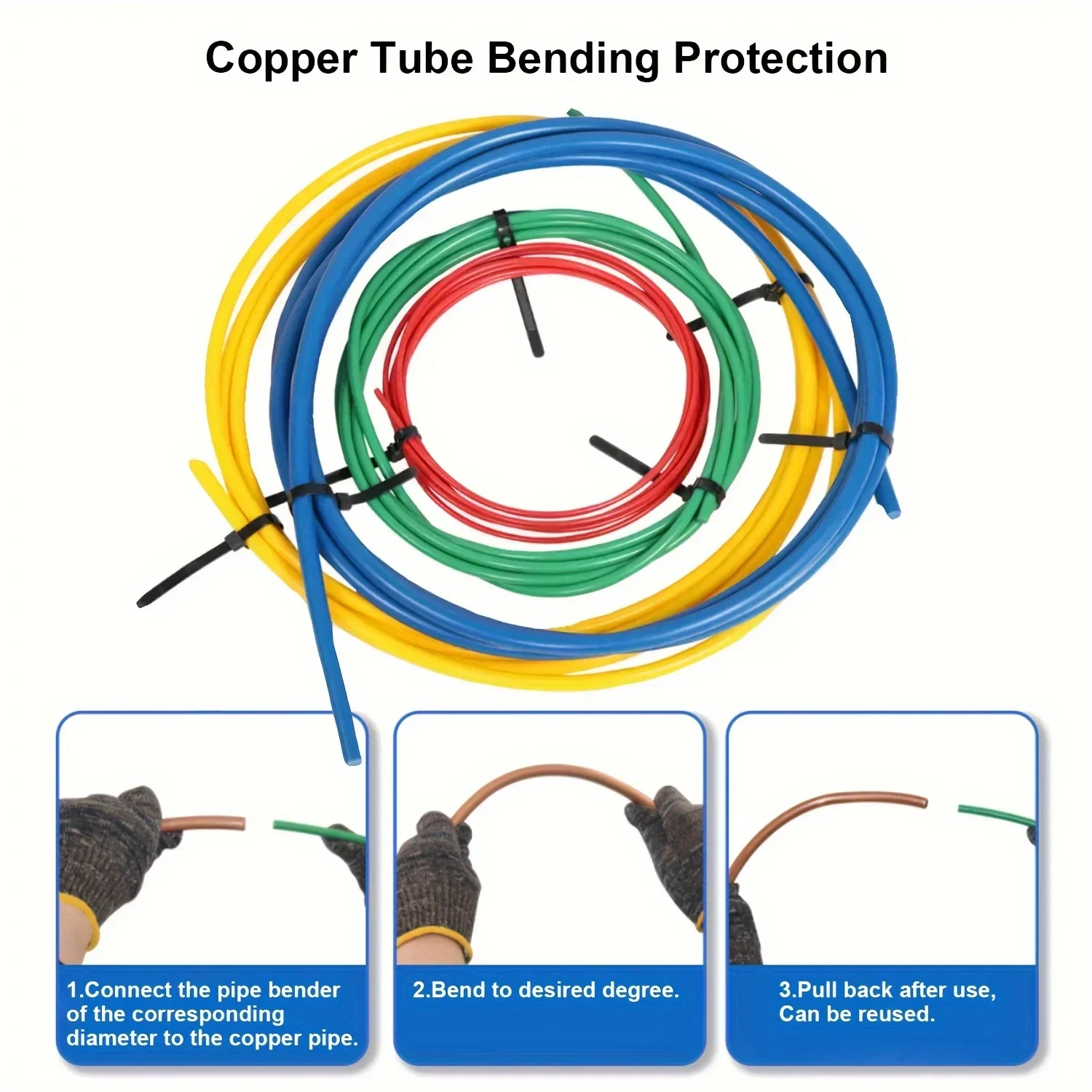4Pcs Copper Pipe Bender Set 1/4