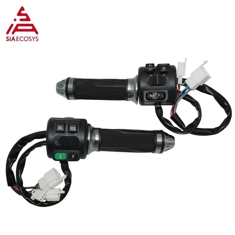 Acelerador SiAECOSYS Z6 con interruptor combinado, acelerador de bicicleta para patinete eléctrico con función de estacionamiento, almacén de EE. UU.