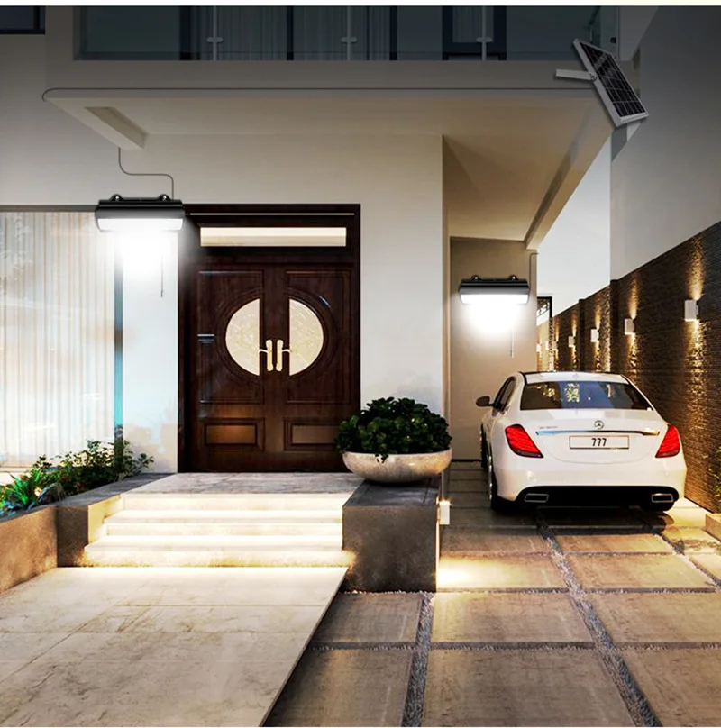 New Solar Cable Induction Courtyard, Garden, Corridor, Rural Small Street Lights, Indoor and Outdoor Remote Control Wall Lights