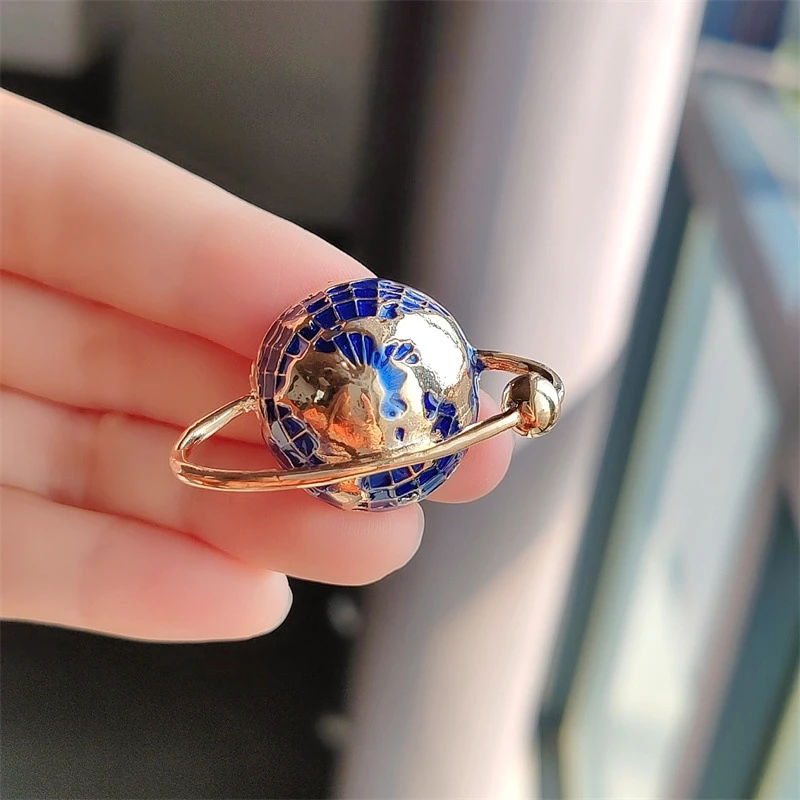 갤럭시 유니버스 행성 브로치, 유럽 및 미국, 개성 있는 패션, 남녀공용 합금 드롭 매칭, 신제품