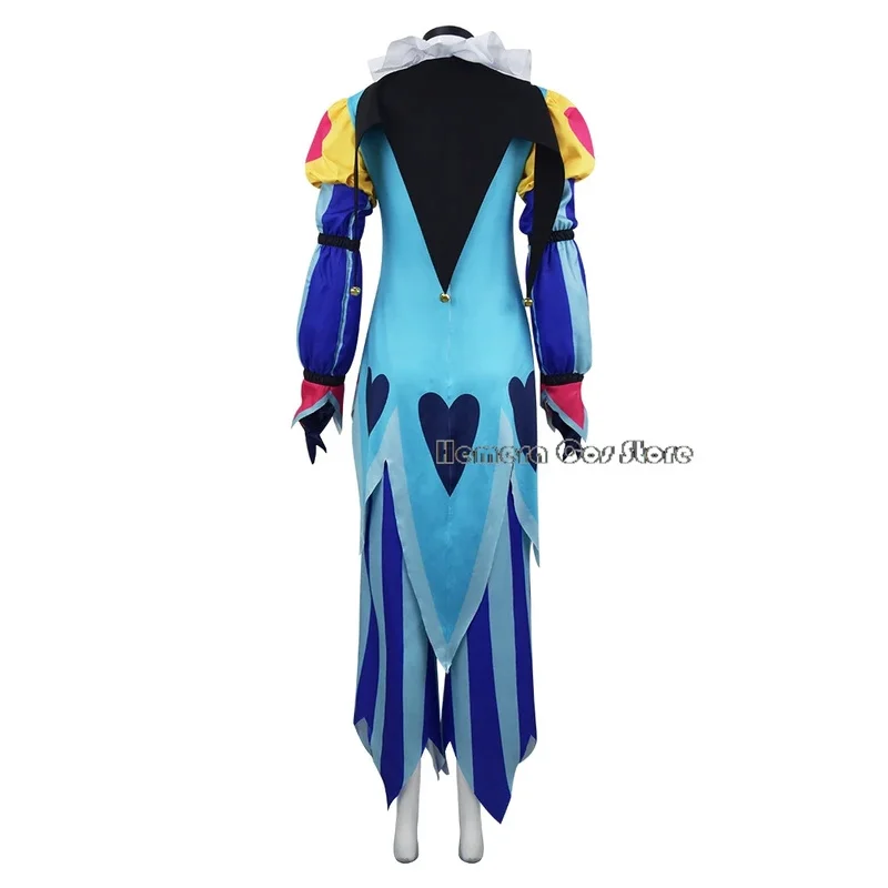 2025 yiyi Fizzarolli أزياء تنكرية Helluva Hat Boss للهالوين يتوهم المهرج Fezz ذيل كرنفال بدلة الحفلات مجموعة كاملة للجنسين Su