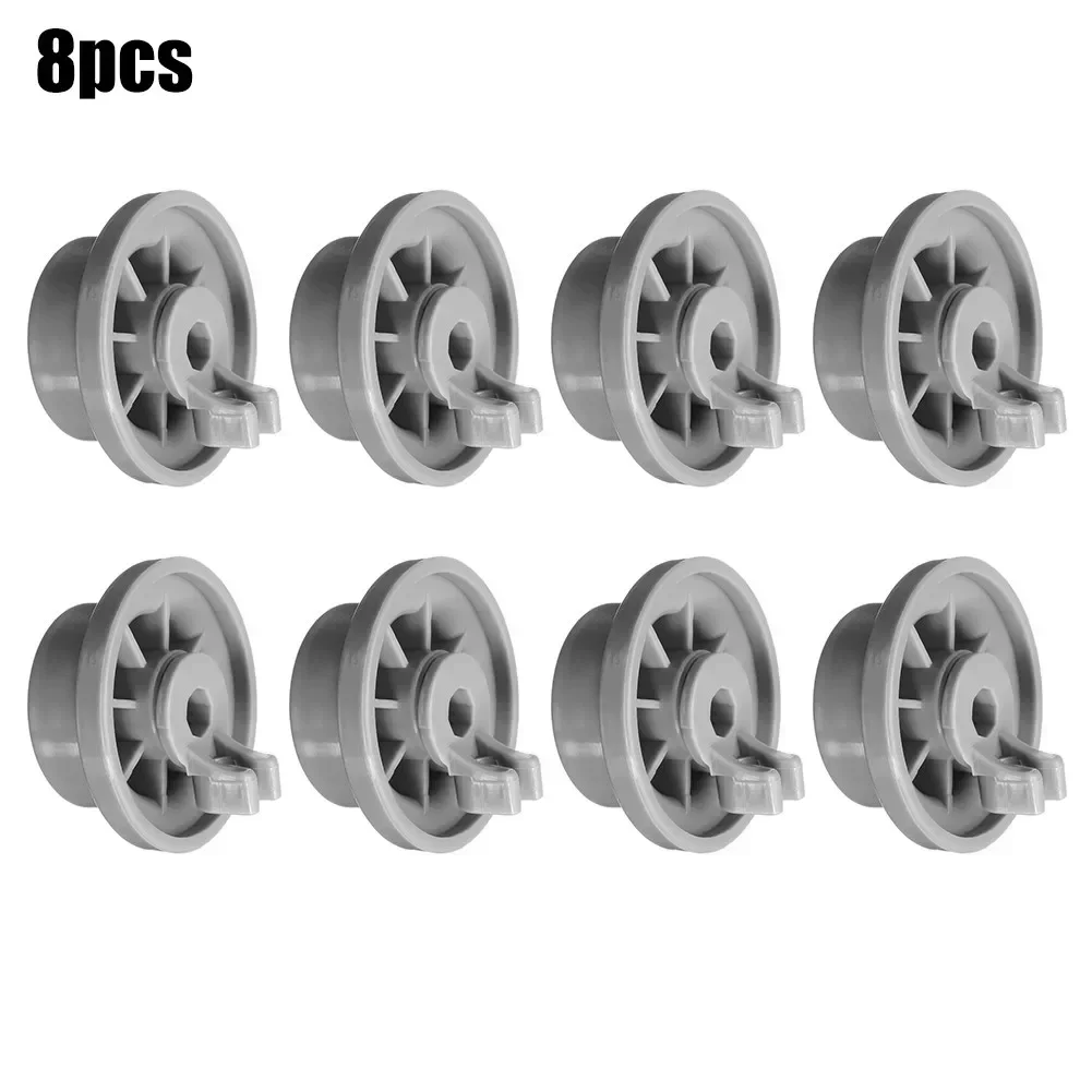 8 Pack Dishwasher Wheels For Bosch Neff Spare Parts Rollers Lower Basket 165314 AP2802428, 165314, 420198 Dishwasher Spare Parts