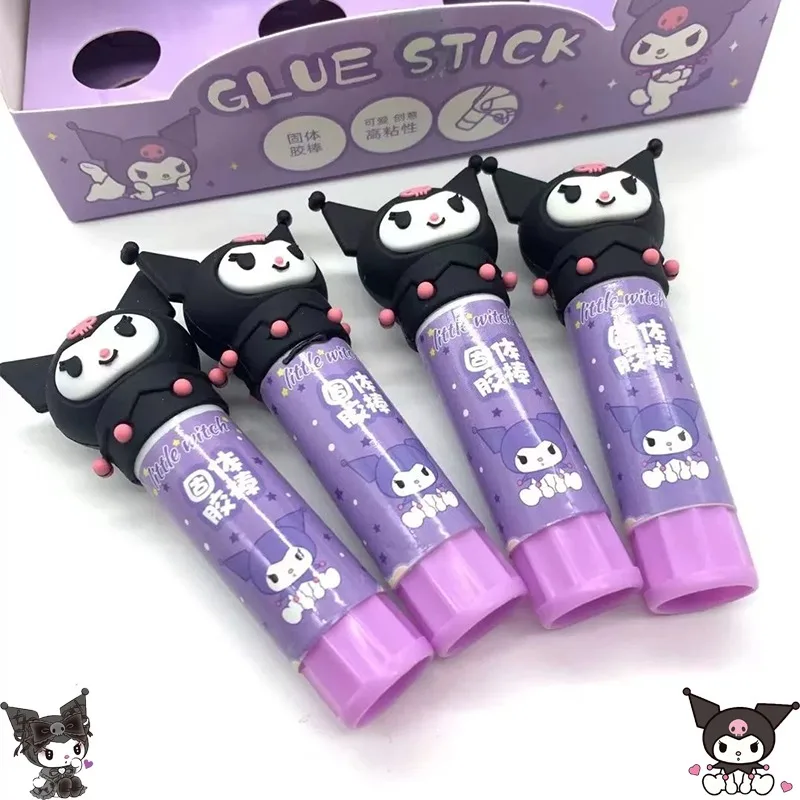 Sanrio Mymelody Kuromi Solid Glue Hello Kitty Melody Kuromi Doll Stick for Children Solid Glue Birthday Gift