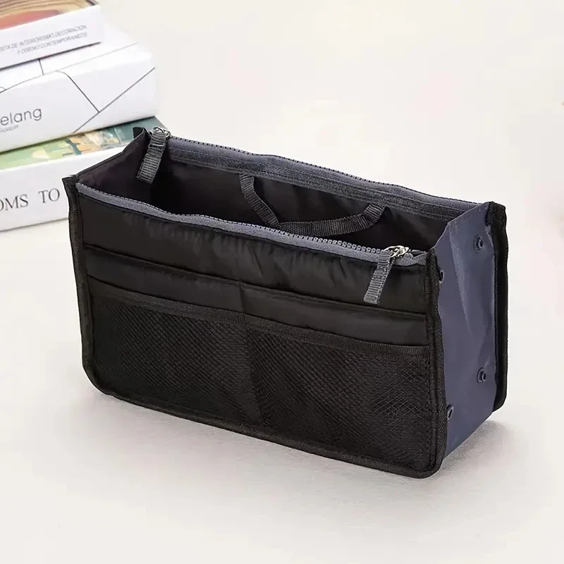 Organizer Insert Bag Women Nylon Travel Insert Organizer Handbag Purse Large Liner Lady Makeup Cosmetic Bag Cheap Female Tote