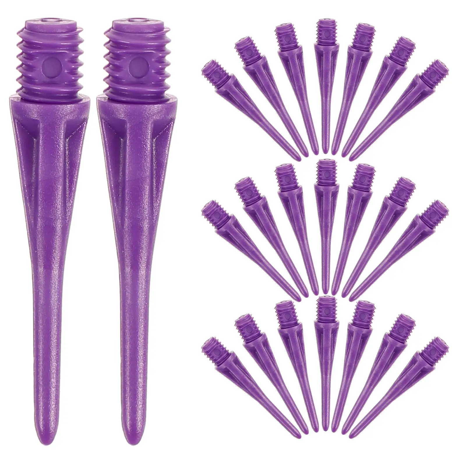 50 Pcs Wear-resistant Tips Head Professional Sports Portable Points Plastic Soft Needles for Outdoor Parts Replacement