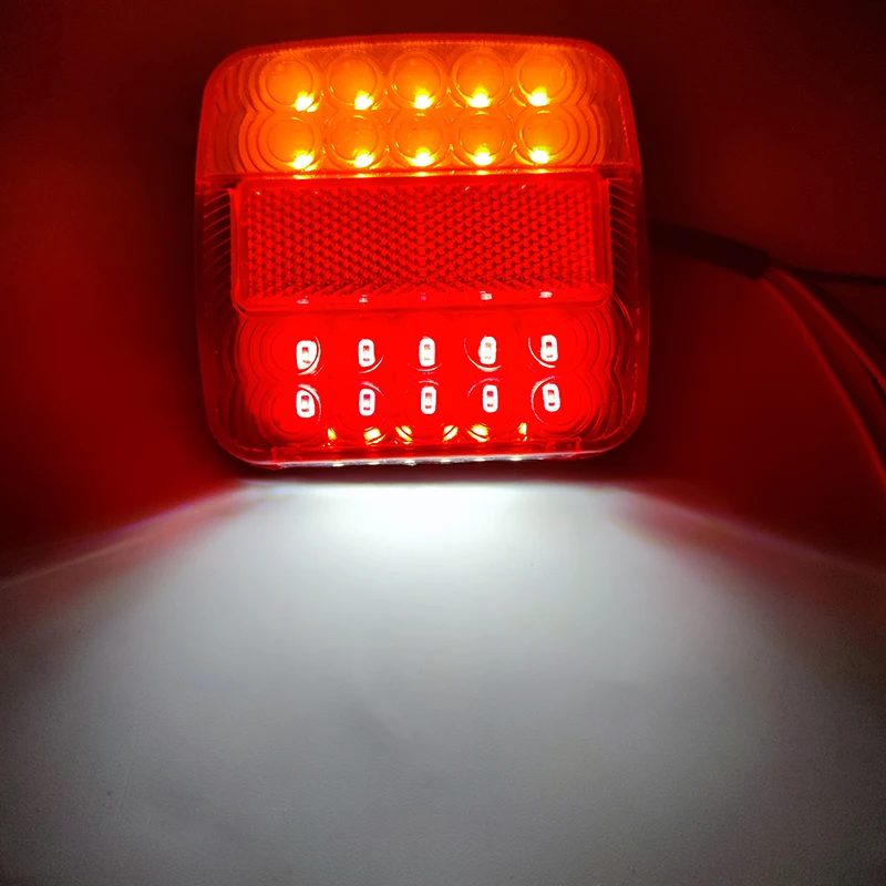 26LED Submersible Trailer Lights Stop Tail Turn Signal Lights License Number Plate for Boat Trailer Truck RV Lighting Upgrade image 5