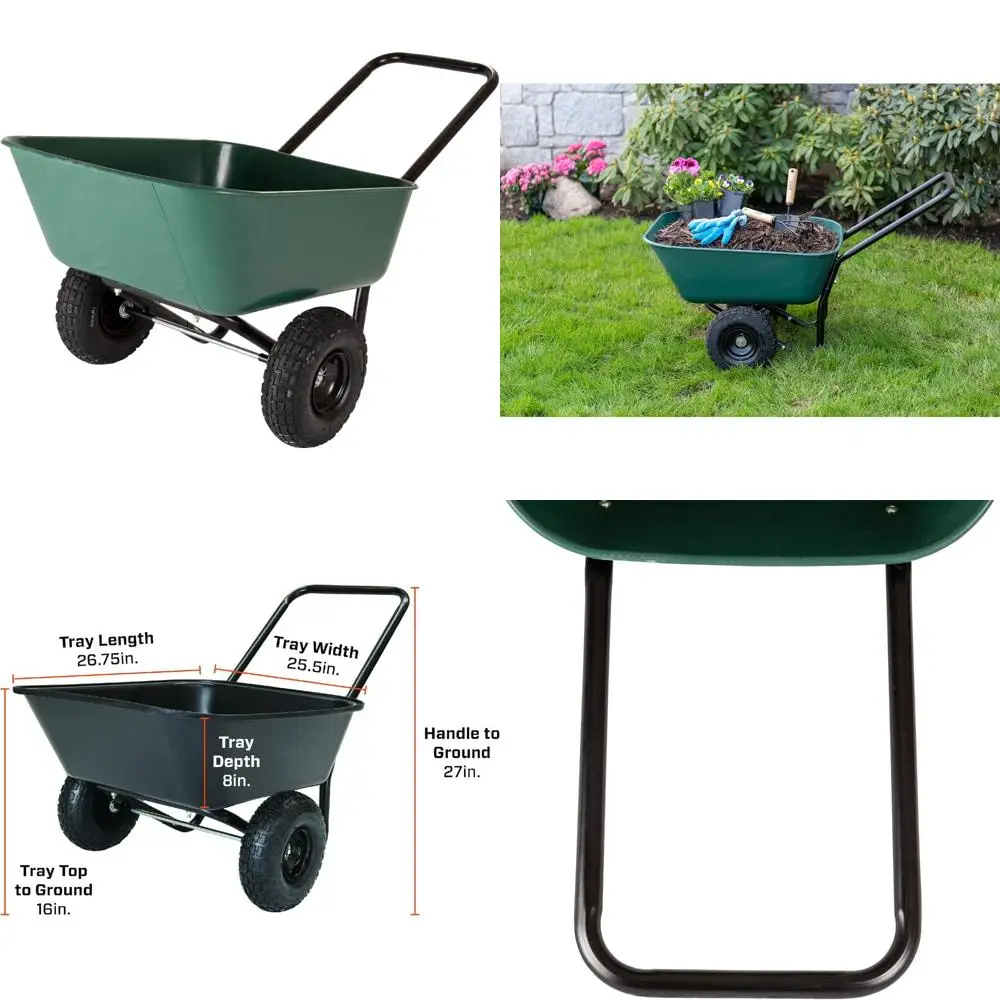 

Двухколесная садовая тележка для жилых помещений: садовая тачка 70019.