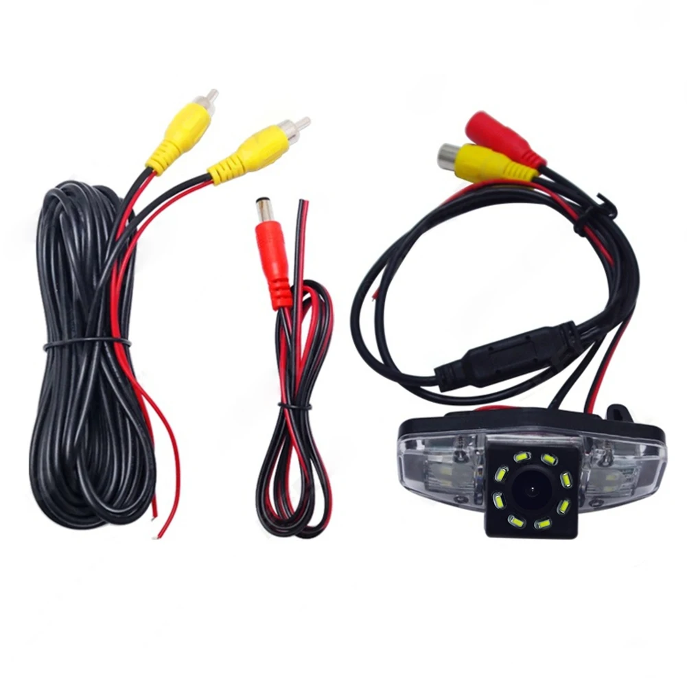 8 LED Rear View Backup Reverse Camera DC 12V IP67 Fit for Honda Accord Pilot Civic Odyssey Acura TSX