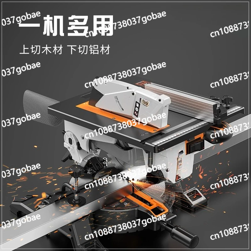 10 inch woodworking miter saw aluminum table saw dual-purpose 45-degree profile cutting machine 1800w