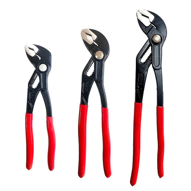 1pc Water Pump Pliers 7/8//10/12 Inch Adjustable Wrench Multi-Function Large Opening Water Pipe Pliers Household Repair Tools