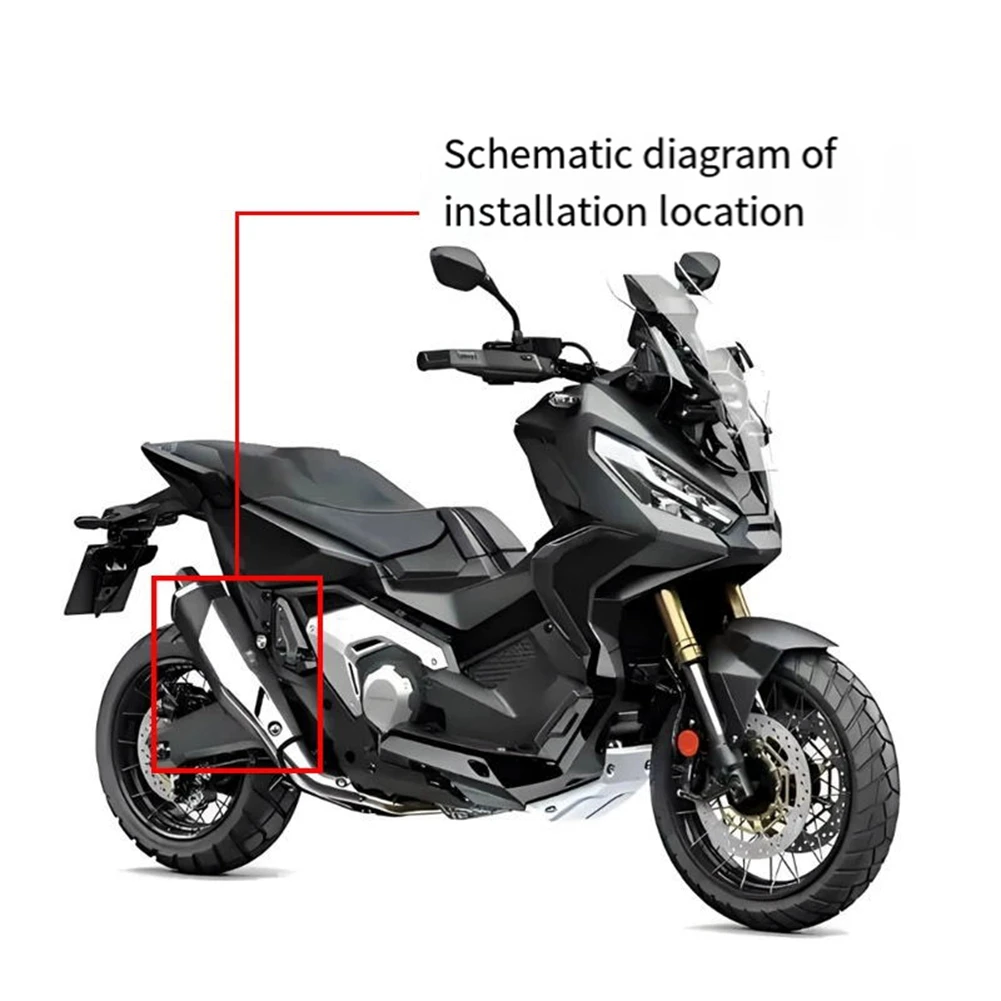 Motorcycle Pipe Exhaust System Heat Shield Cover Guard Muffler Shell For Honda X-ADV 750 XADV750 2017-2023-ABQA - Image 4
