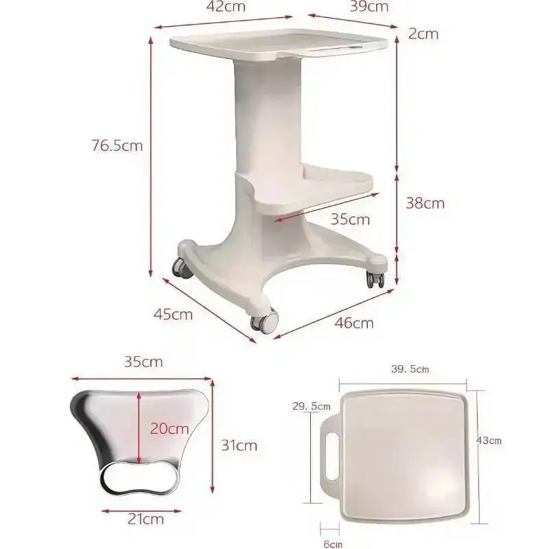 Dressing Hair Salon Trolley Professional Aesthetic Rolling Cart Stainless Steel Drawers Storage Organizer Beauty Spa Equipment