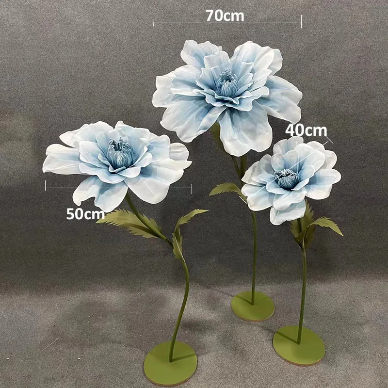 Wedding Props Foam Peony Artificial Big Flowers Wedding Road Lead Hibiscus Flower Stand Stage Party Backdrop Decor Window Layout