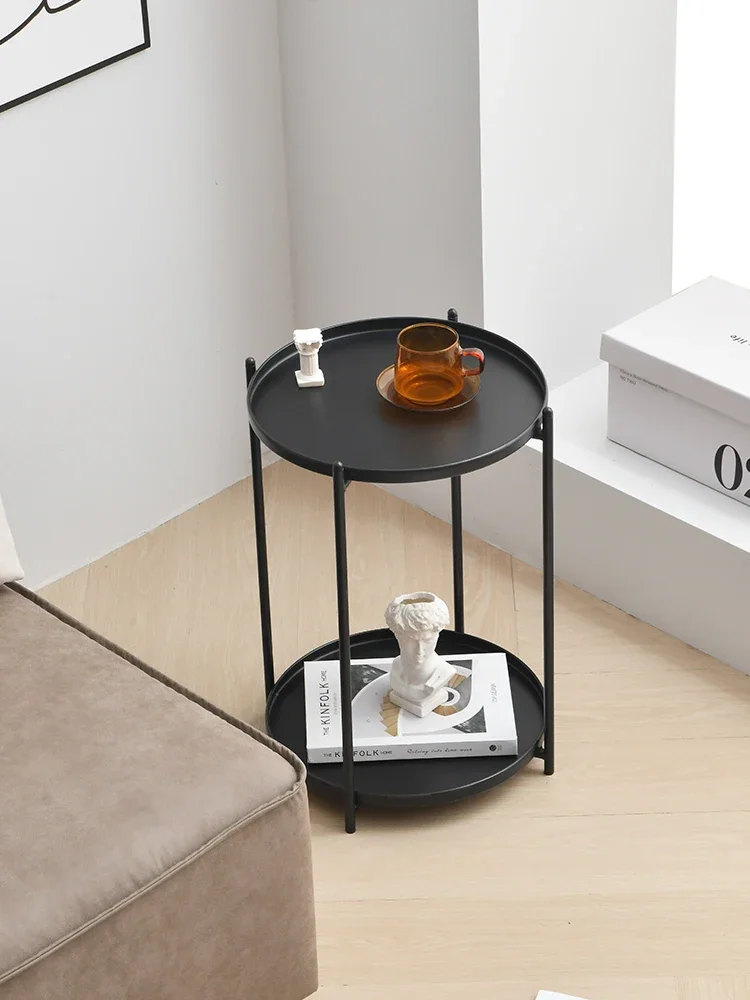 Small round table bedroom bedside sofa side few wrought iron side table minimalist balcony