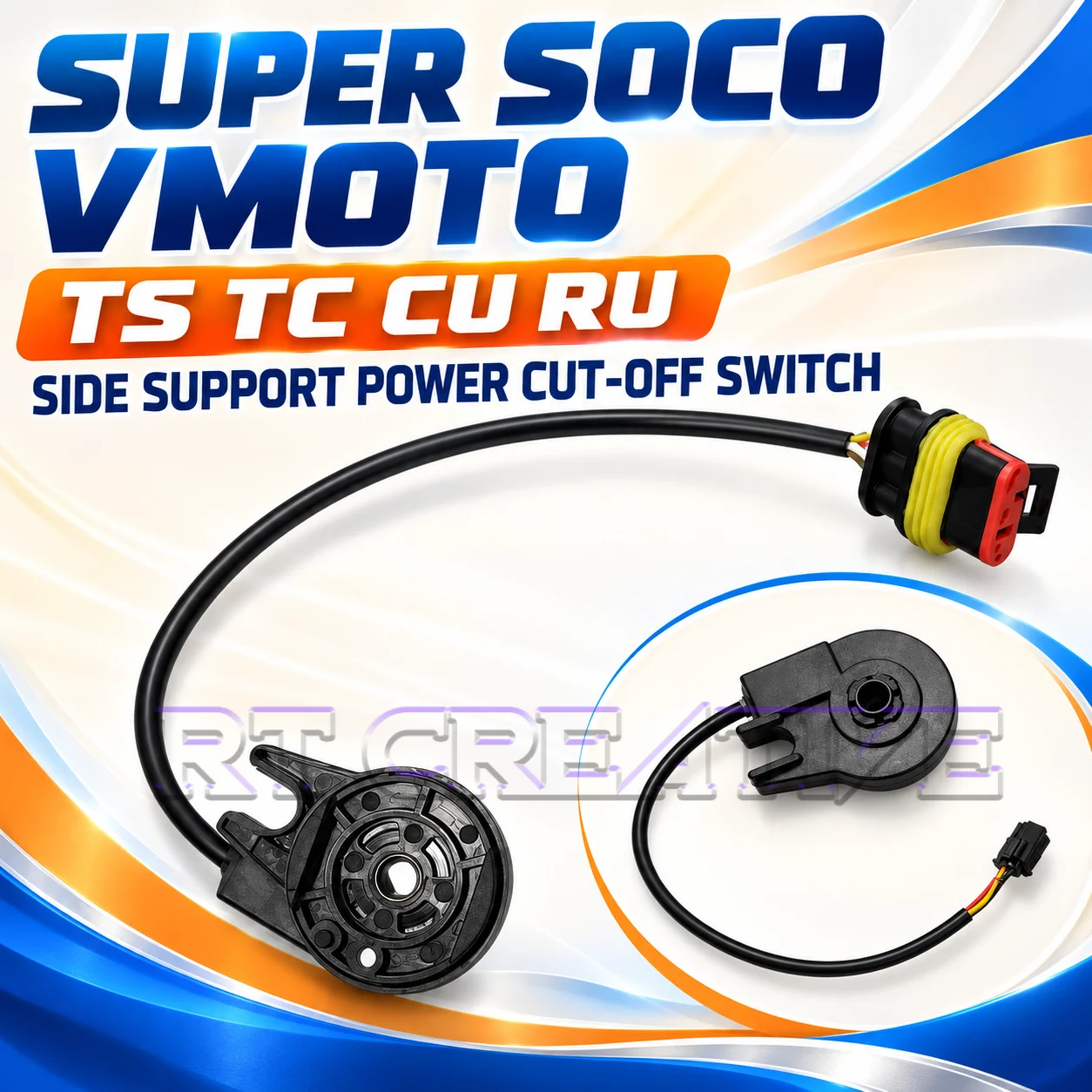 Safety Kickstand Power Cut Switch Side Stand Sensor For Super Soco TS TC CU RU E-Motorcycle Side Stand Sensor Mod