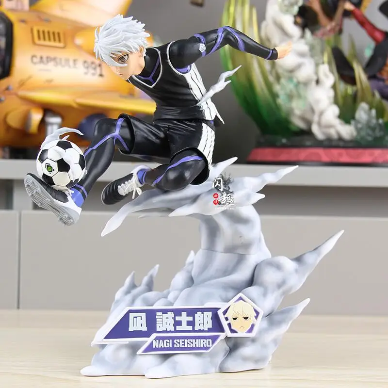 جديد الأزرق قفل شخصيات كرتونية 23 سنتيمتر ناجي Seishiro الشكل البلاستيكية نموذج تمثال تحصيل لعبة مكتب الديكور دمى هدايا عيد ميلاد الاطفال
