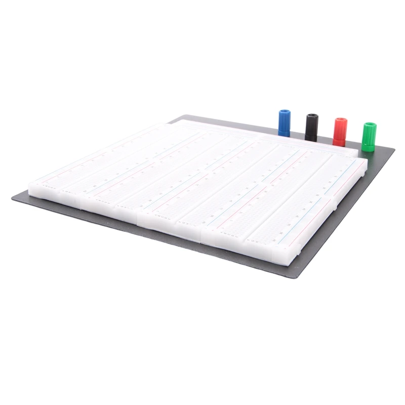 ABGI-No Welding Solderless Breadboard Plate 3220 Tie-Points Test Circuit Board ZY-208 4Pcs 830 Points