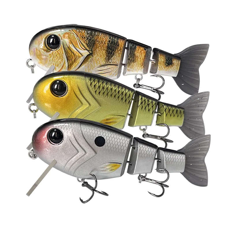 

1pcs 50g Three Section Biomimetic Multi Section Plate Fishing Lure Jointed Lures Hard Bait Lure Swimbait Brush Swimbait