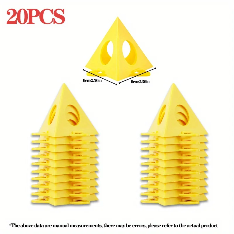 Yellow Plastic Paint Triangle Stand Detachable Pyramid Woodworking Riser Non-Sticky Pyramid Painting Support Frame Elevated Draw
