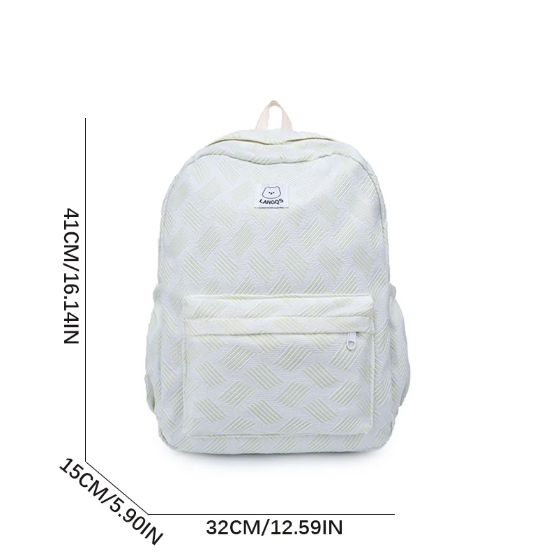 School Bags For Girls Solid Junior High School Student Schoolbag Korean Version Laptop Backpack Women Boys