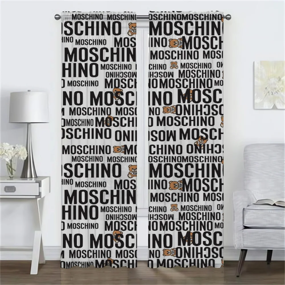 M-Moschinos Blackout Curtain for Room 2 Panel Curtains Child Room Shades Home Interior Curtains Tulle for Bedroom Partition