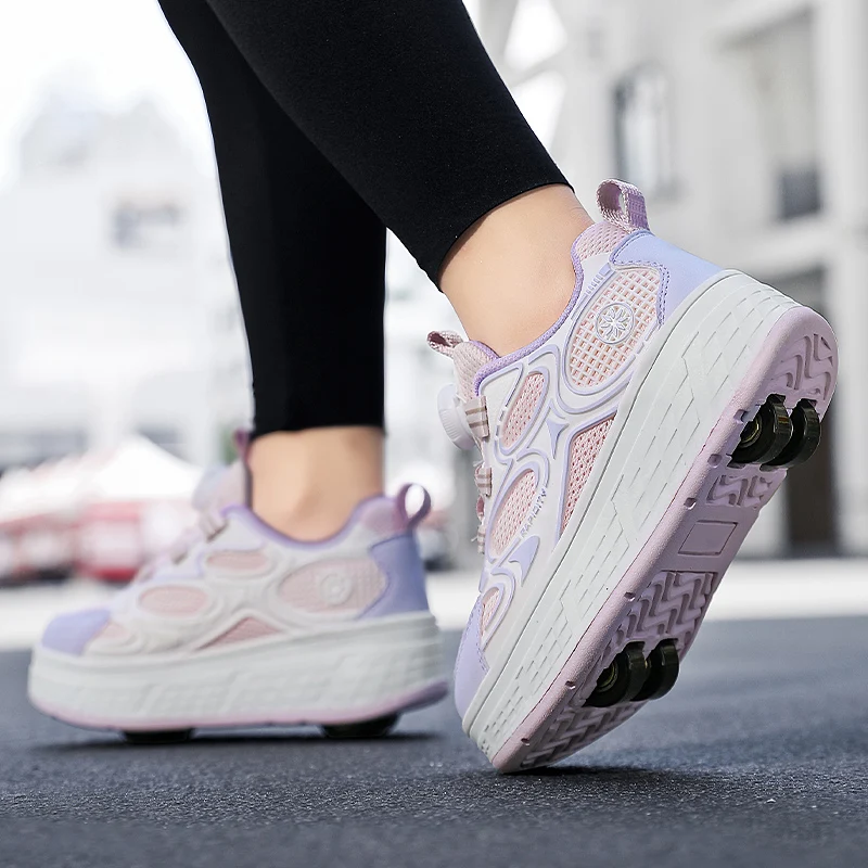 Patines voladores para mujer: 4 ruedas retráctiles, ¡Paseo elegante cada vez!