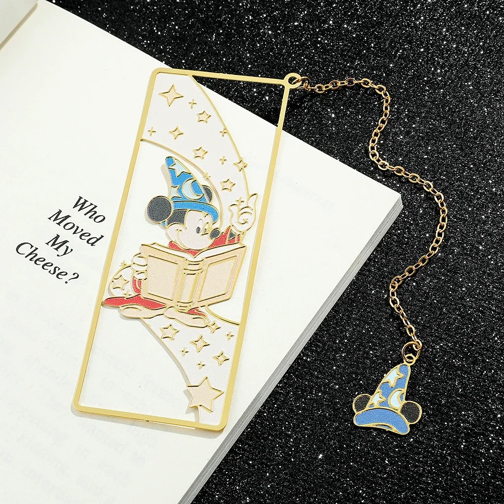 Disney Mickey and Minnie Mouse Creative Metal Bookmark for Women Men Book Lovers Gifts Fans Collection Book Marks Supplies