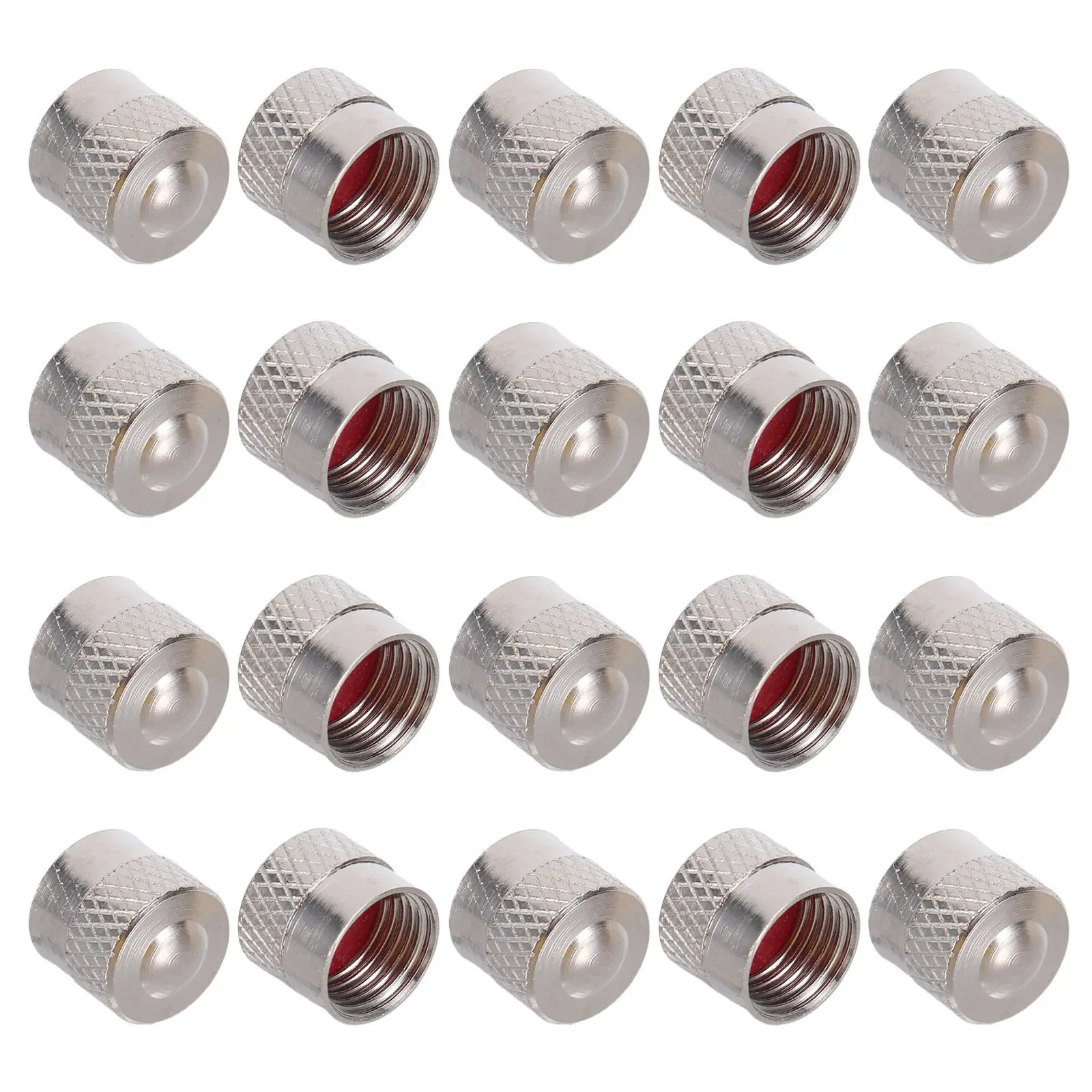 20Pcs Car Tyre Valve Caps Copper Metal Tire Valve Stem Caps 8Mm Dust Proof Universal for Cars Bicycles Motorcycles Trucks