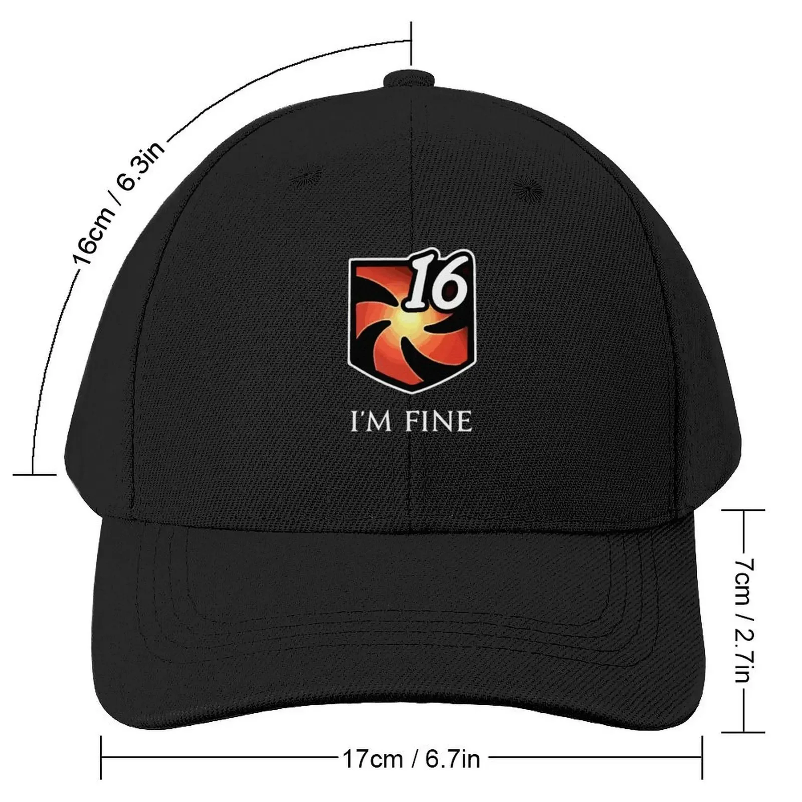 I'm good - Vulnerability Stacks FFXIV MMORPG funny meme Baseball Cap black Trucker Cap derby hat Hats For Men Women's