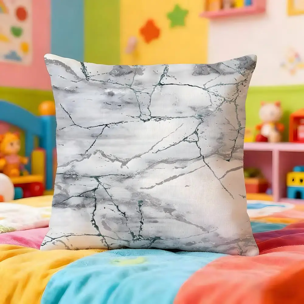 Vintage Texture Cushion Cover Premium Soft Pillowcase Skin-Friendly Breathable Multi-Purpose for Home Office Travel